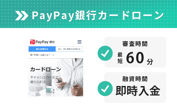 PayPay銀行カードローンのオリジナル画像